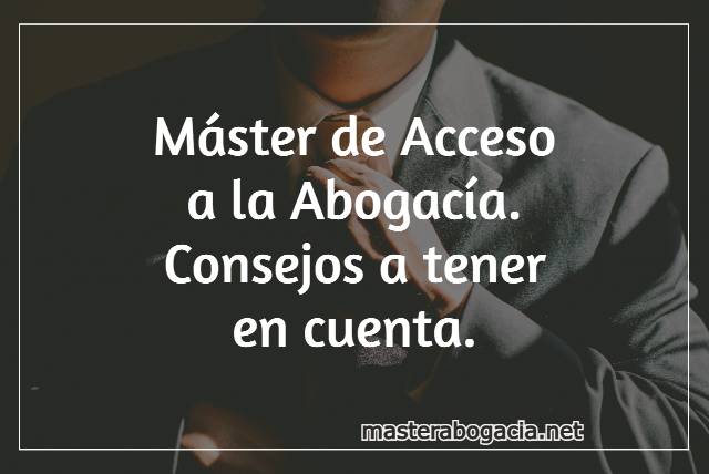 Consejos a tener en cuenta para estudiar un master abogacia