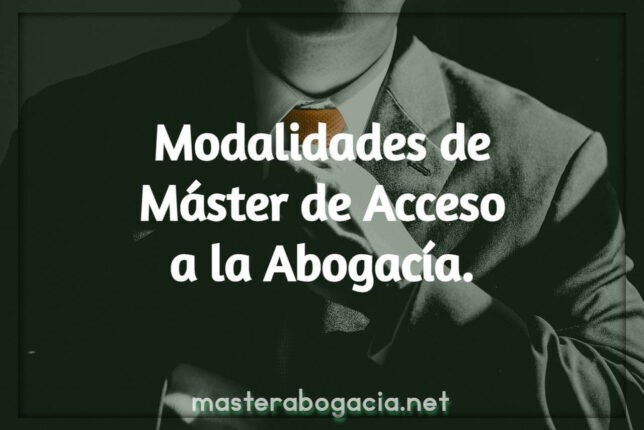 Tipos de master de acceso a la abogacía